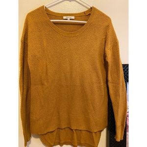 Women’s Madewell mustard knit sweater